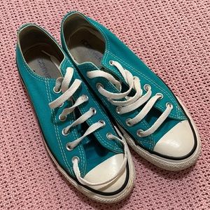 Teal Converse All Star Sneakers
